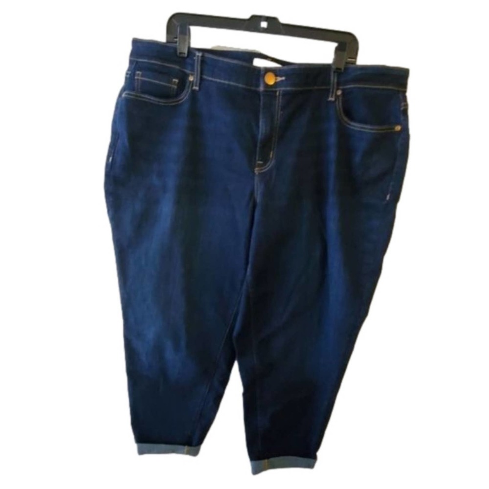 LANE Bryant rolled hem cropped high rise stretch‎ jeans plus size 18